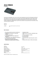 Tascam 414-Mk2 - Brochure